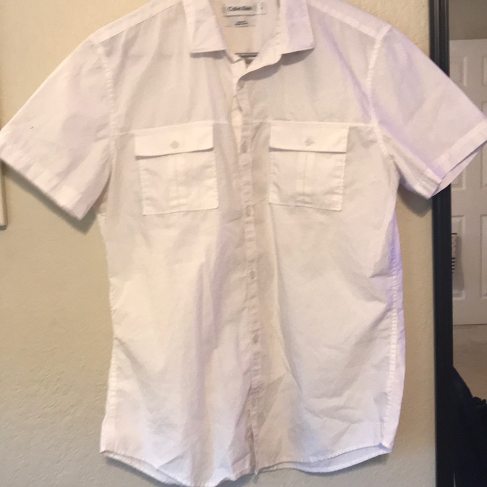 Calvin Klein body fit button up